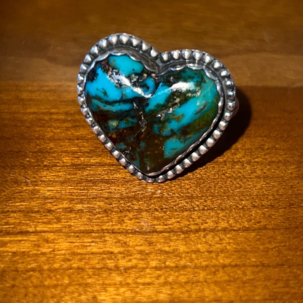 Turquoise Heart Ring